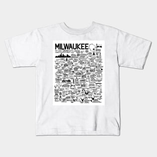 Milwaukee Map Kids T-Shirt